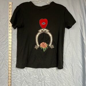 UTERQUE black T-shirt